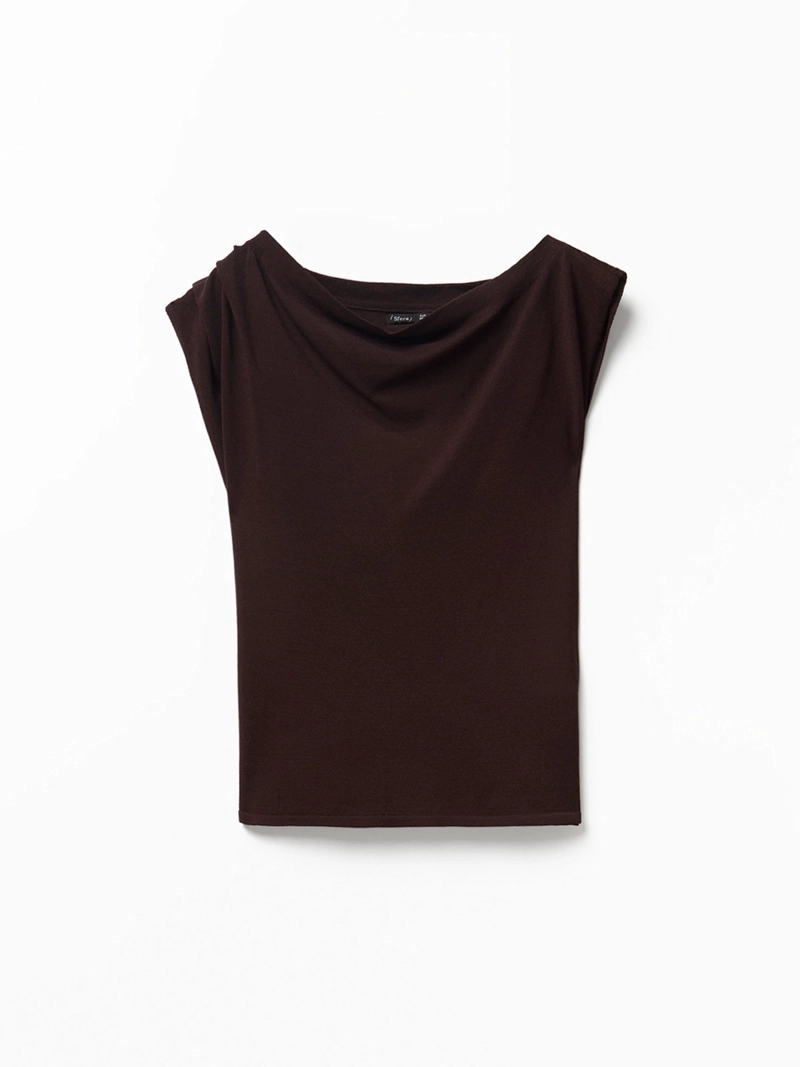 POLERA MUJER SFERA MANGA CORTA ASIMETRICA - 6