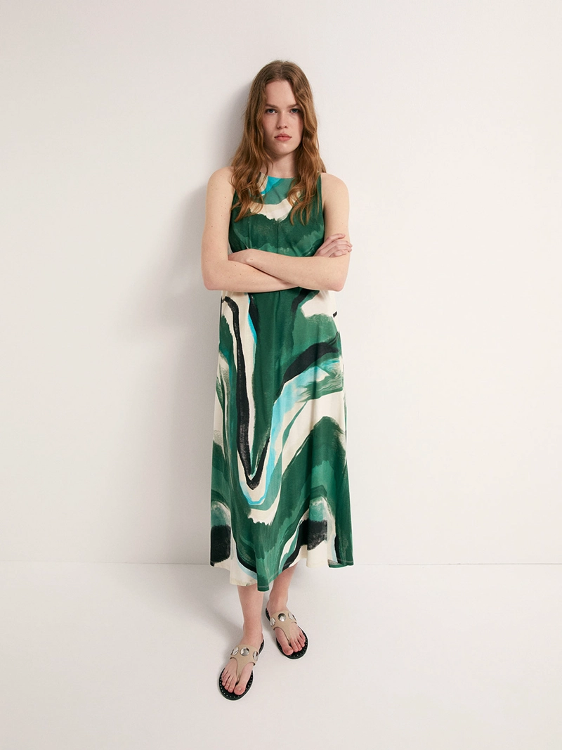 VESTIDO MUJER SFERA ESTAMPADO