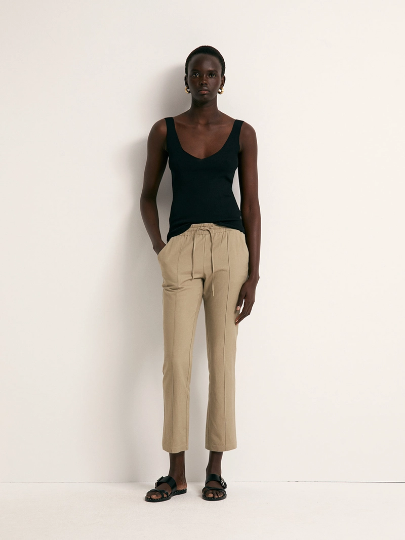 PANTALÓN MUJER SFERA LINO REGULAR FIT - 1