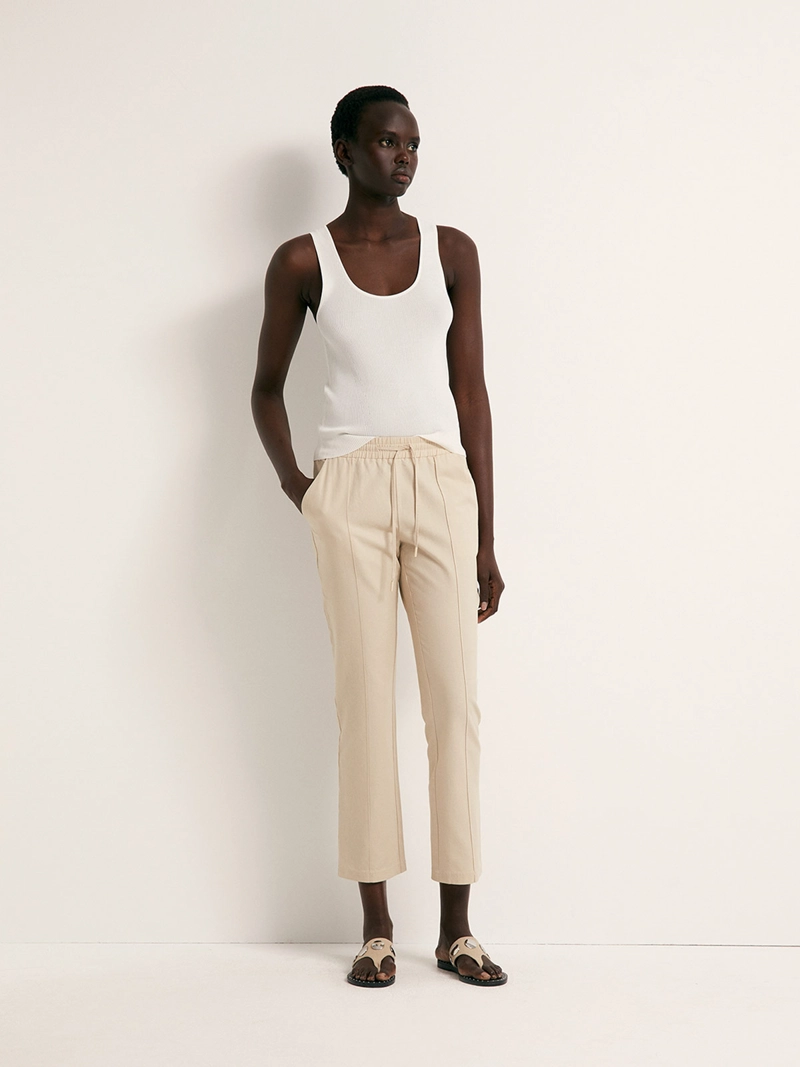 PANTALÓN MUJER SFERA LINO REGULAR FIT - 1