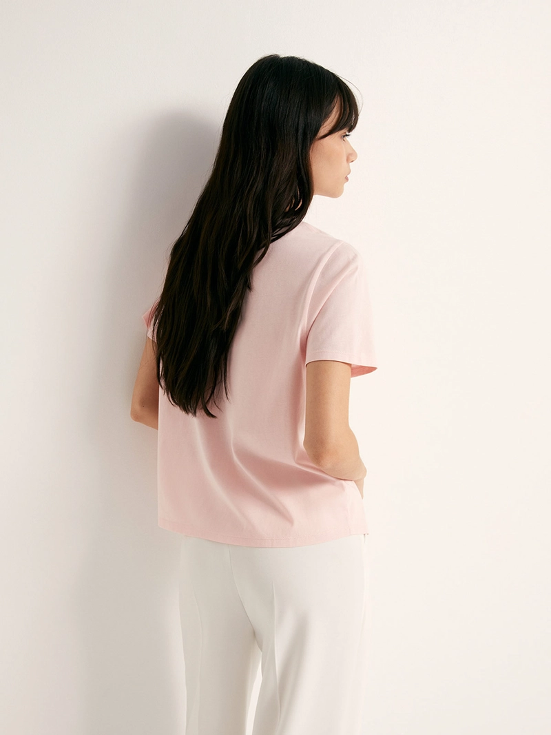 POLERA MUJER SFERA MANGA CORTA APLICACIÓN - 2