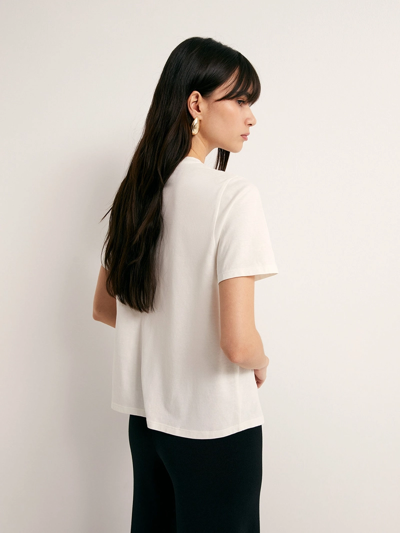 POLERA MUJER SFERA MANGA CORTA APLICACIÓN - 2