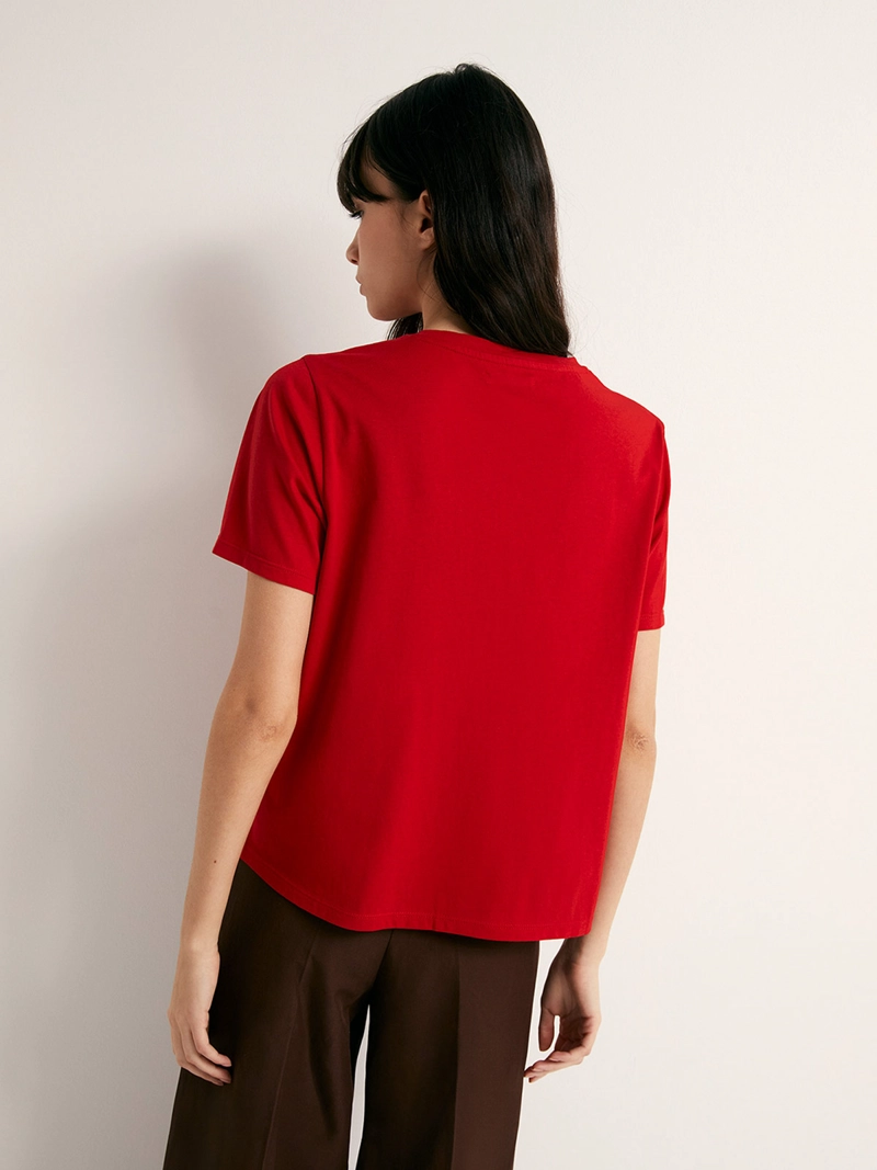 POLERA MUJER SFERA MANGA CORTA APLICACIÓN - 2