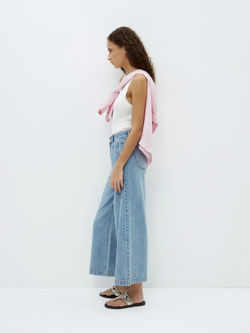 JEANS MUJER SFERA CULOTTE TIRO ALTO - 2