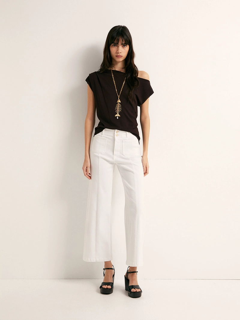 JEANS MUJER SFERA CULOTTE TIRO ALTO - 1