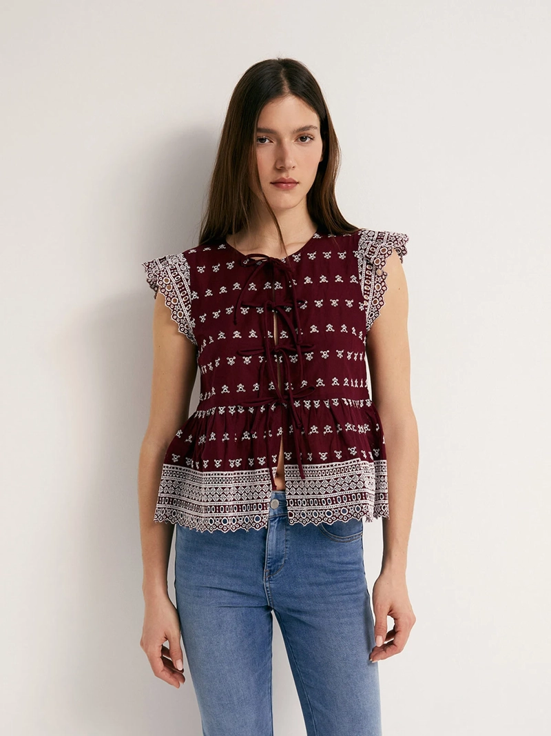 BLUSA MUJER SFERA SIN MANGAS - 1