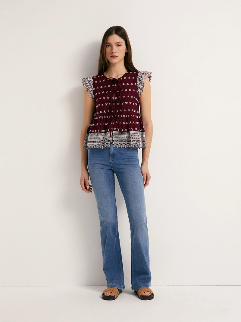 BLUSA MUJER SFERA SIN MANGAS - 3