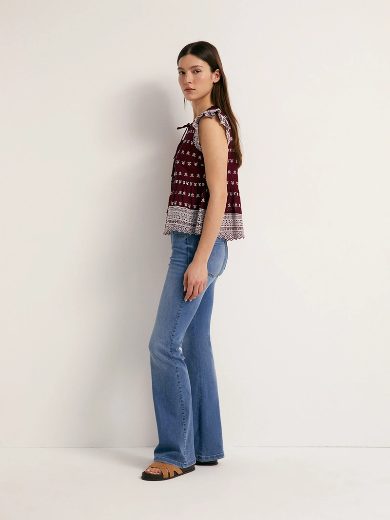 BLUSA MUJER SFERA SIN MANGAS - 4