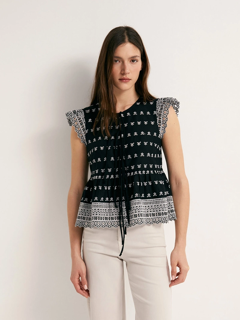 BLUSA MUJER SFERA SIN MANGAS