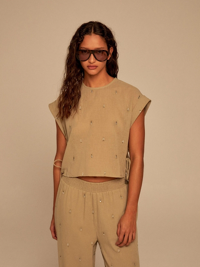BLUSA MUJER SFERA MANGA CORTA - 1