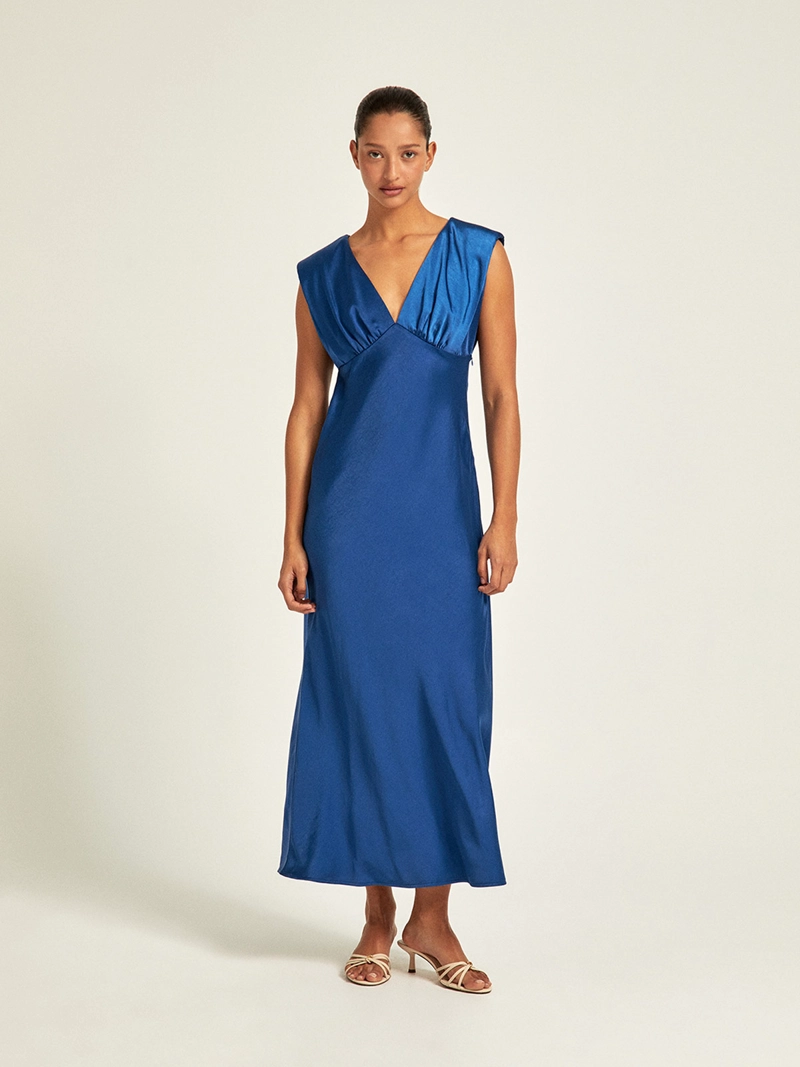 VESTIDO MUJER SFERA SATIN NOCHE - 1