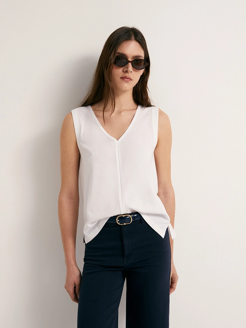 POLERA MUJER SFERA SIN MANGAS - 1
