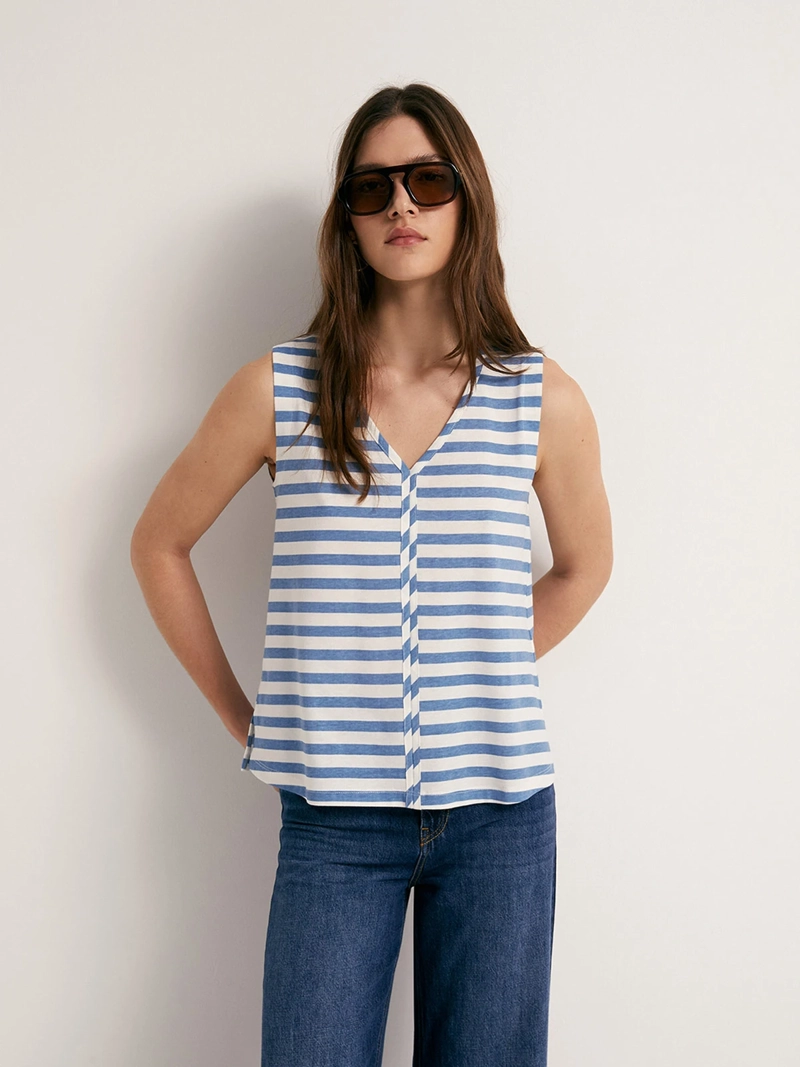 POLERA MUJER SFERA SIN MANGAS - 1