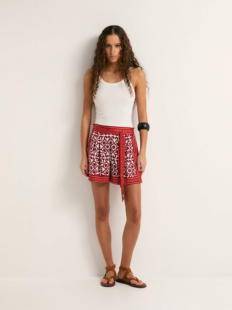 SHORT MUJER SFERA ESTAMPADO
