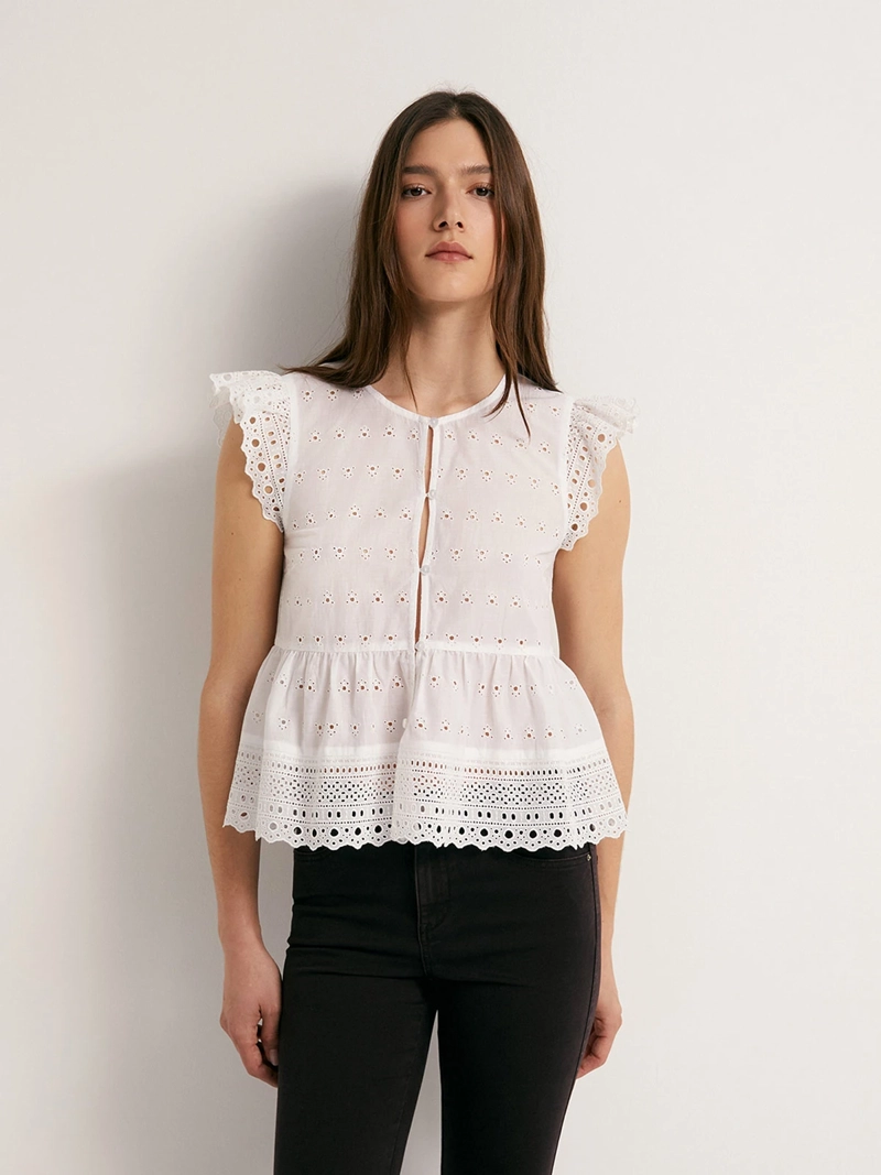 BLUSA MUJER SFERA SIN MANGAS - 1