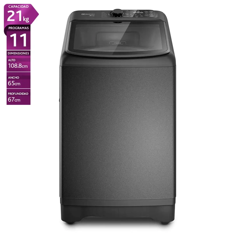 LAVADORA CARGA SUPERIOR ELECTROLUX EMTL21IO 21KG GRAFITO - 1