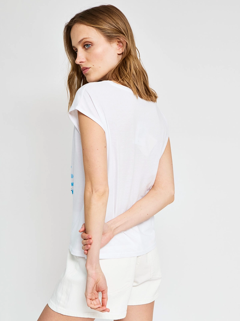 POLERA MUJER SFERA ALGODÓN LENTEJUELAS - 2
