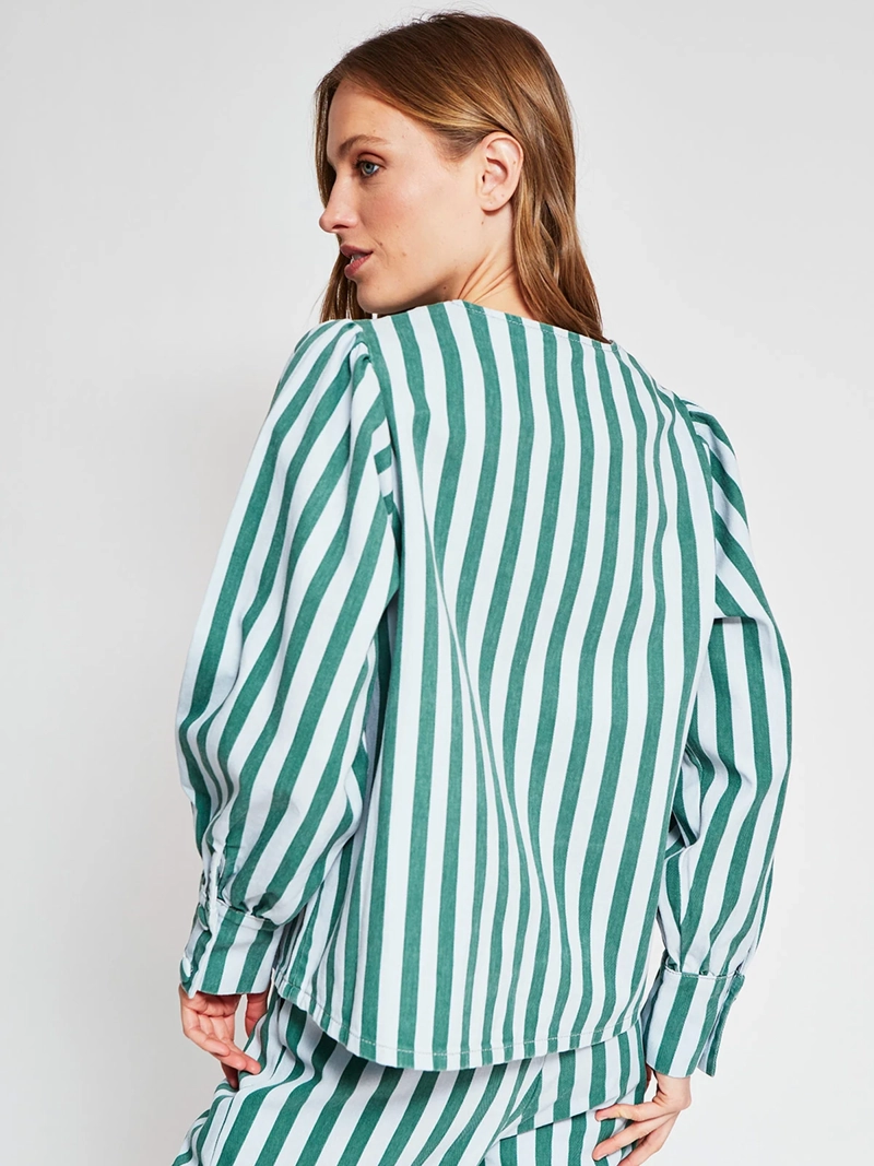 CHAQUETA MUJER MARQUIS - BELÉN SOTO ALGODÓN MILITAR DENIM - 4
