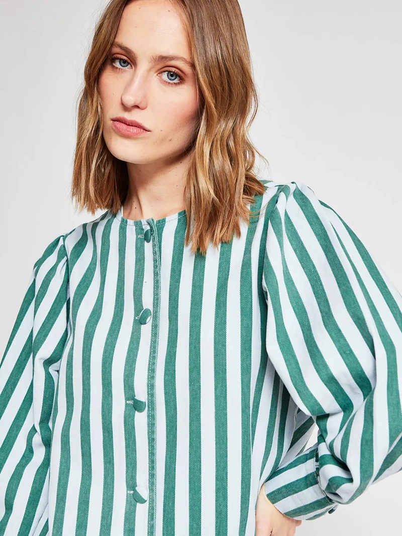 CHAQUETA MUJER MARQUIS - BELÉN SOTO ALGODÓN MILITAR DENIM - 5