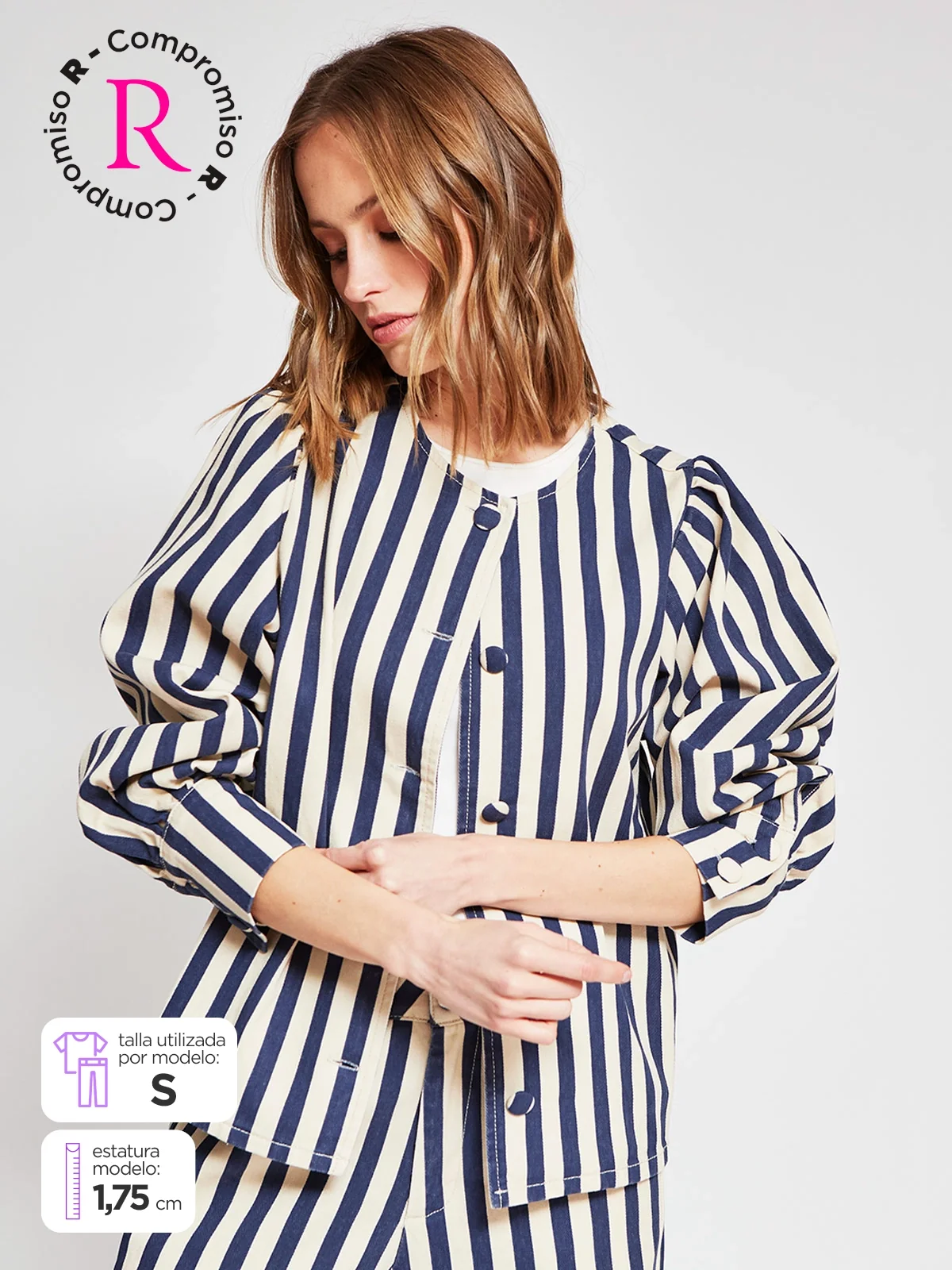 CHAQUETA MUJER MARQUIS - BELÉN SOTO ALGODÓN MILITAR DENIM