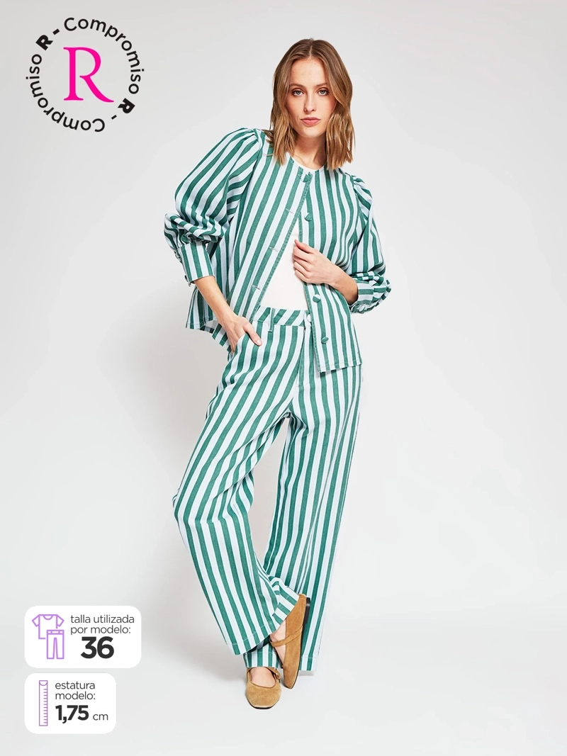 JEANS MUJER MARQUIS - BELÉN SOTO ALGODÓN STRAIGHT RAYAS - 2