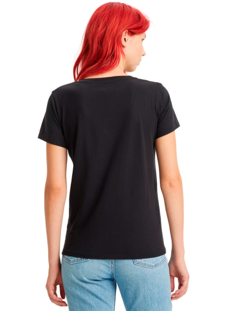 POLERA MUJER LEVI'S ALGODÓN CUELLO EN V MANGA CORTA - 2