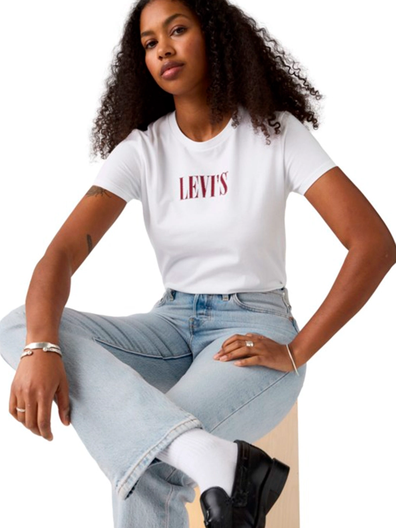 POLERA MUJER LEVI'S ALGODÓN MANGA CORTA THE PERFECT TEE - 4