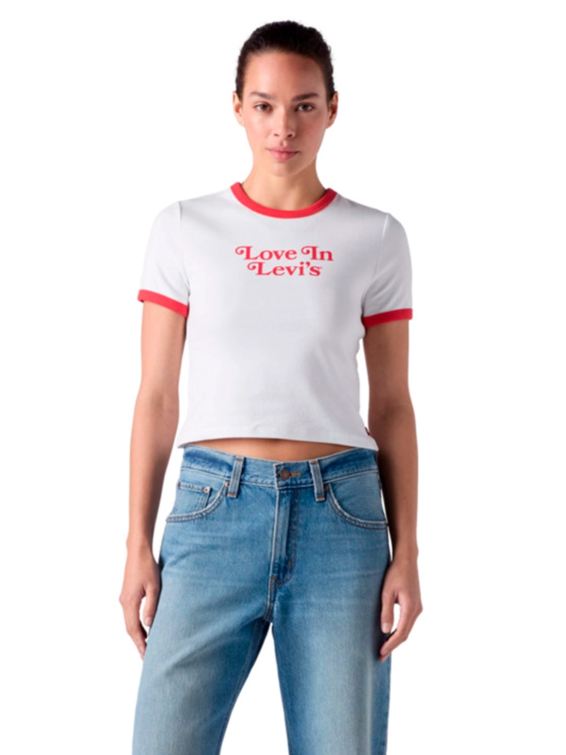 POLERA MUJER LEVI'S ALGODÓN MANGA CORTA - 1