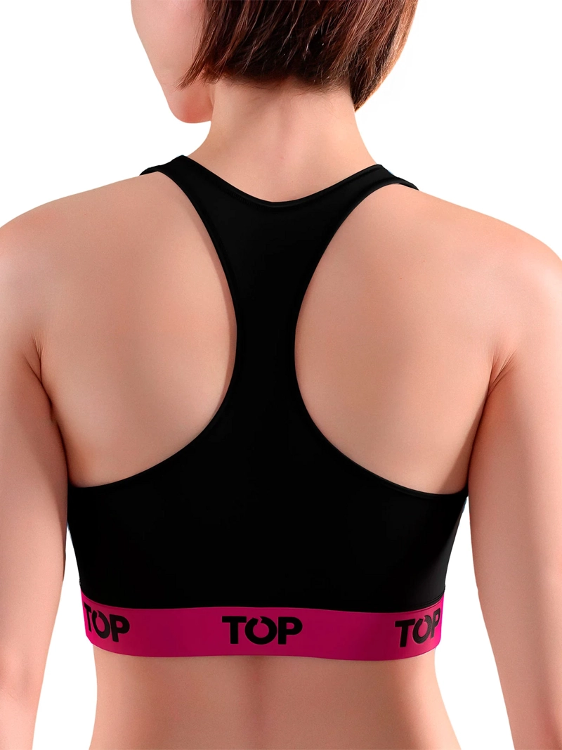 PETO TOP PACK X2 ALGODÓN NEGRO - 4