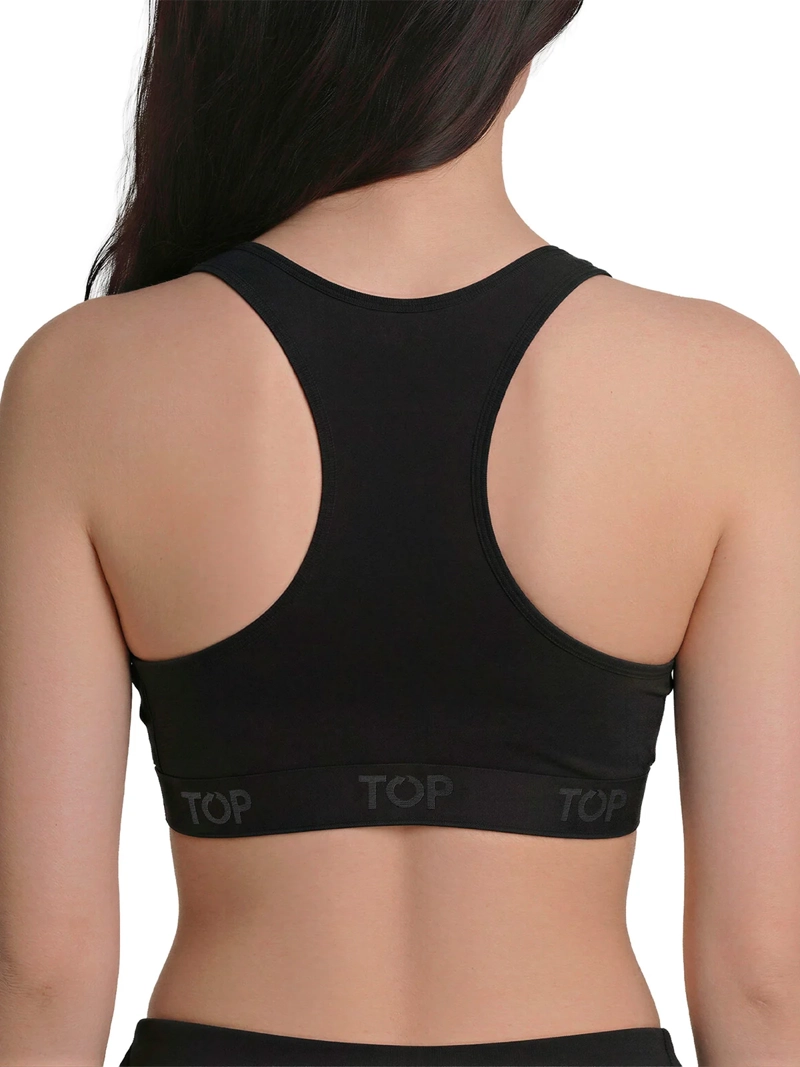 PETO TOP PACK X2 ALGODÓN NEGRO ACOLCHADO - 3