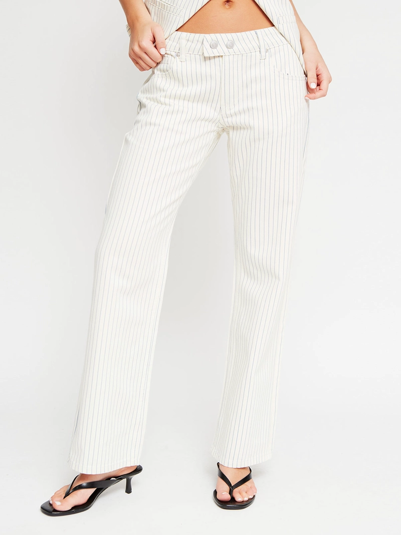 JEANS MUJER INDEX ALGODÓN RAYAS - 2