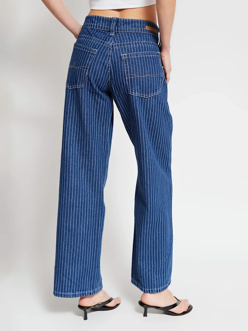 JEANS MUJER INDEX ALGODÓN RAYAS - 3