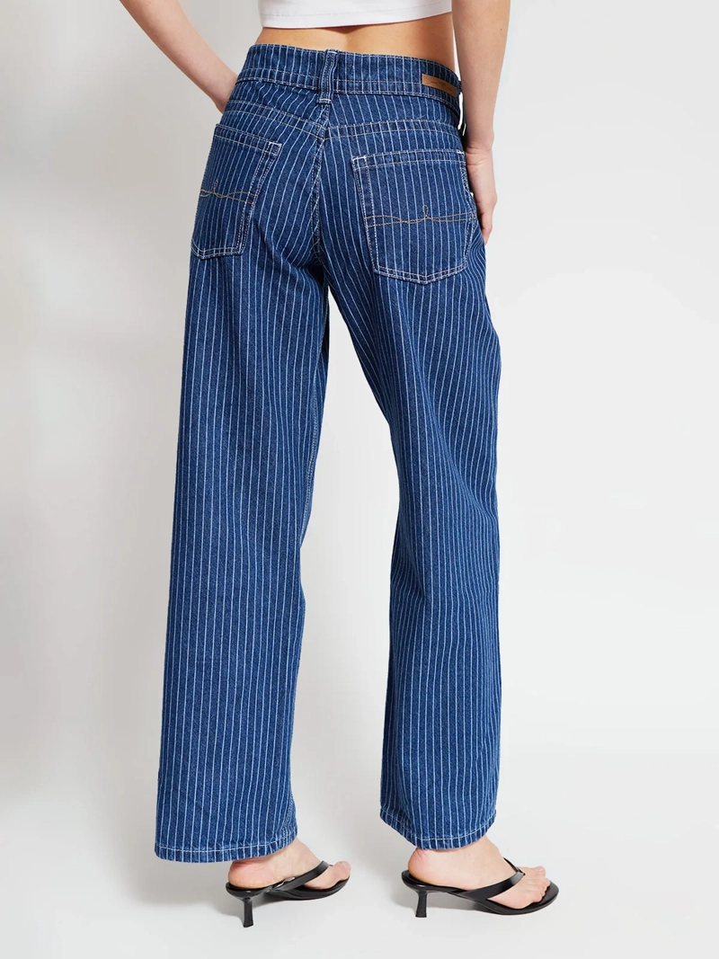 JEANS MUJER INDEX ALGODÓN RAYAS - 3