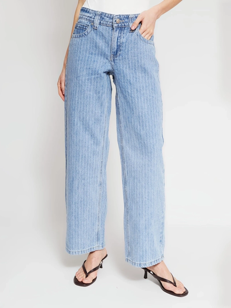 JEANS MUJER INDEX ALGODÓN RAYAS - 2
