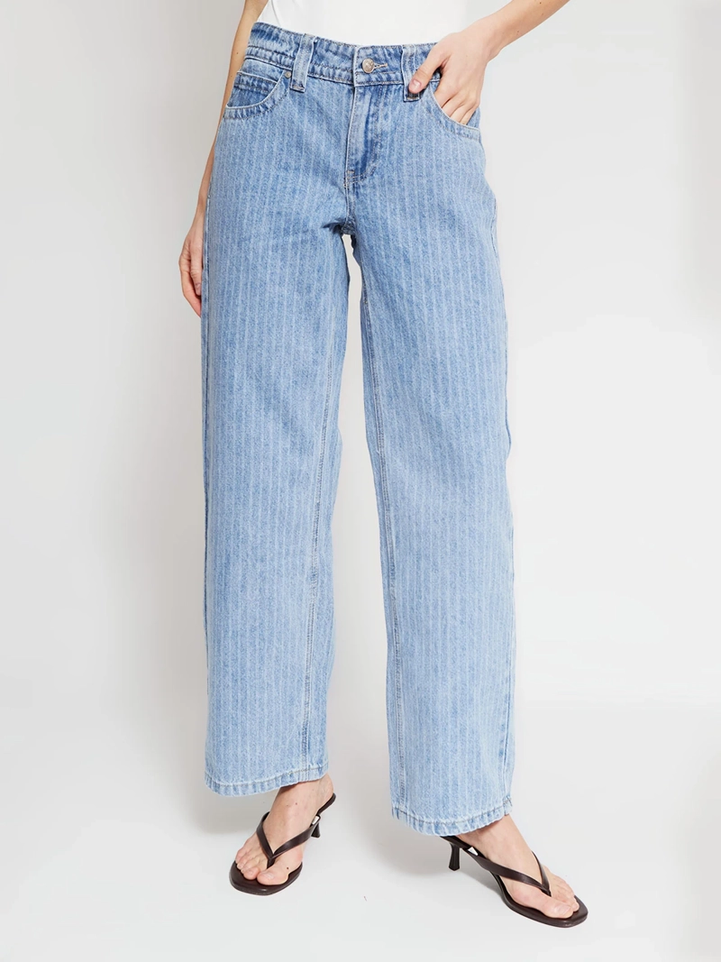 JEANS MUJER INDEX ALGODÓN RAYAS - 2