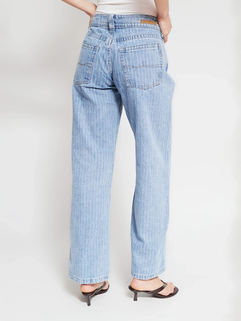 JEANS MUJER INDEX ALGODÓN RAYAS - 3