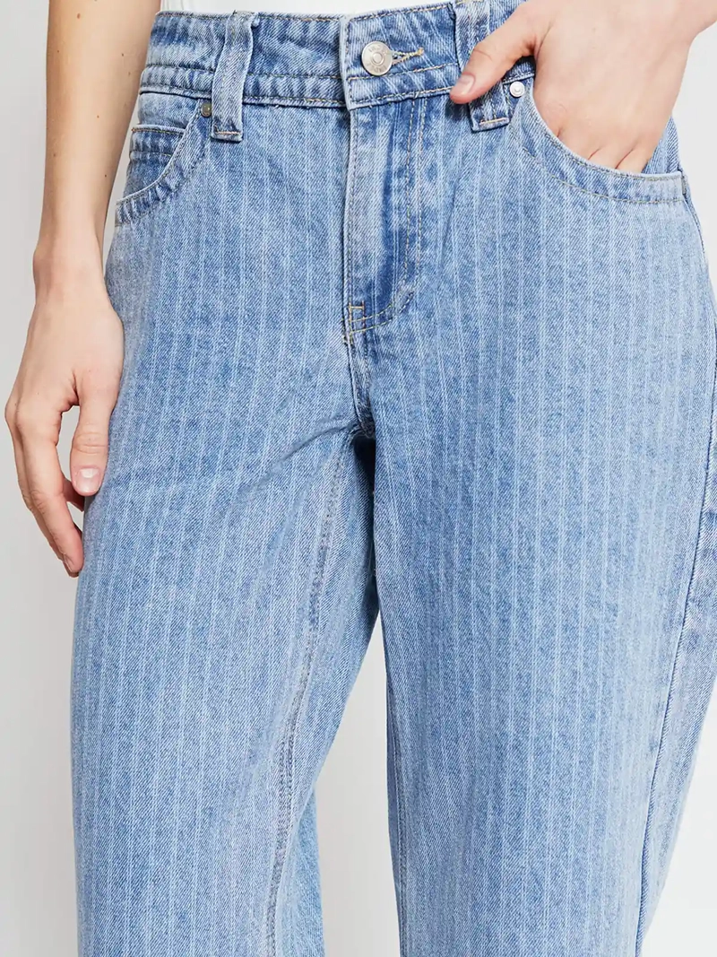 JEANS MUJER INDEX ALGODÓN RAYAS - 4