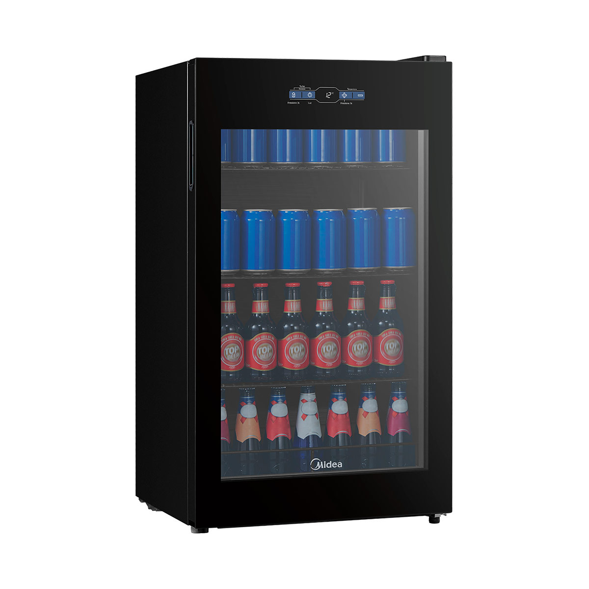 REFRIGERADOR MONO PUERTA MIDEA BEERCOOLER MDRW150FGG22 82L NO FROST NEGRO - 9