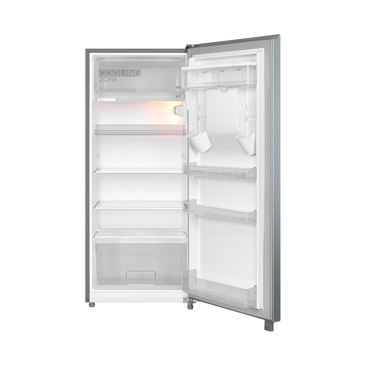 REFRIGERADOR MONO PUERTA MIDEA MDRD268FGE50W 187L FRÍO DIRECTO PLATA - 3