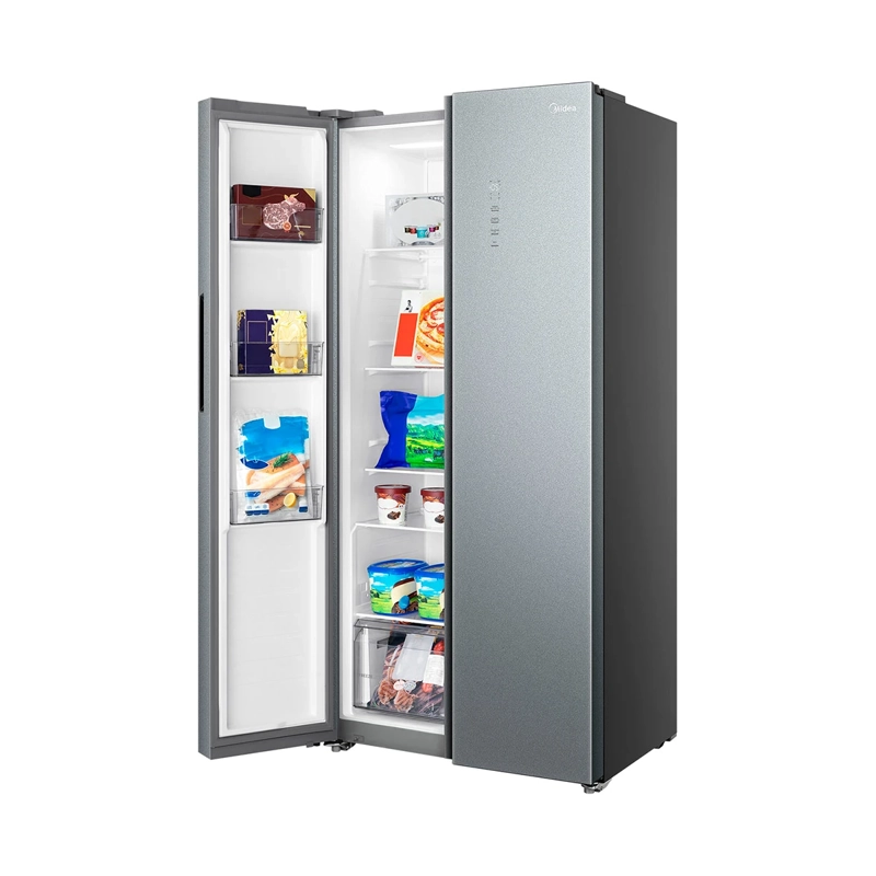 REFRIGERADOR SIDE BY SIDE MIDEA MDRS629FGE50 461L NO FROST PLATA - 12