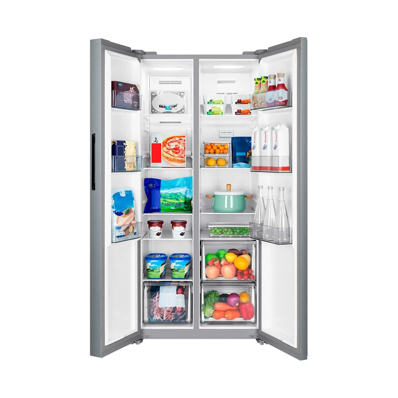 REFRIGERADOR SIDE BY SIDE MIDEA MDRS629FGE50 461L NO FROST PLATA - 4
