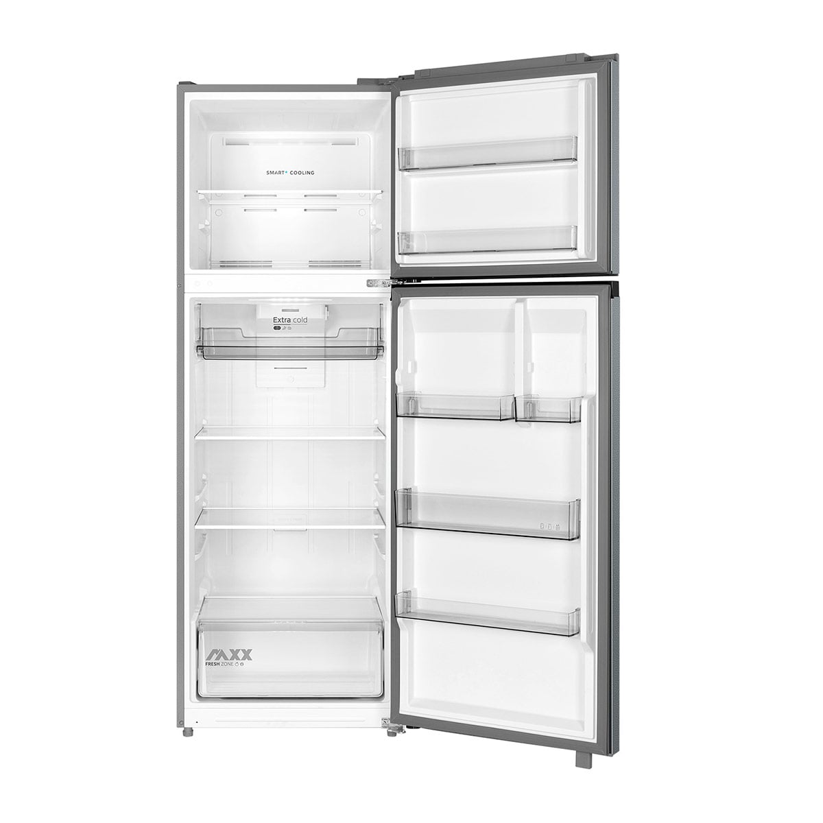 REFRIGERADOR TOP FREEZER MIDEA MDRT533EVE50 379L NO FROST PLATA - 3
