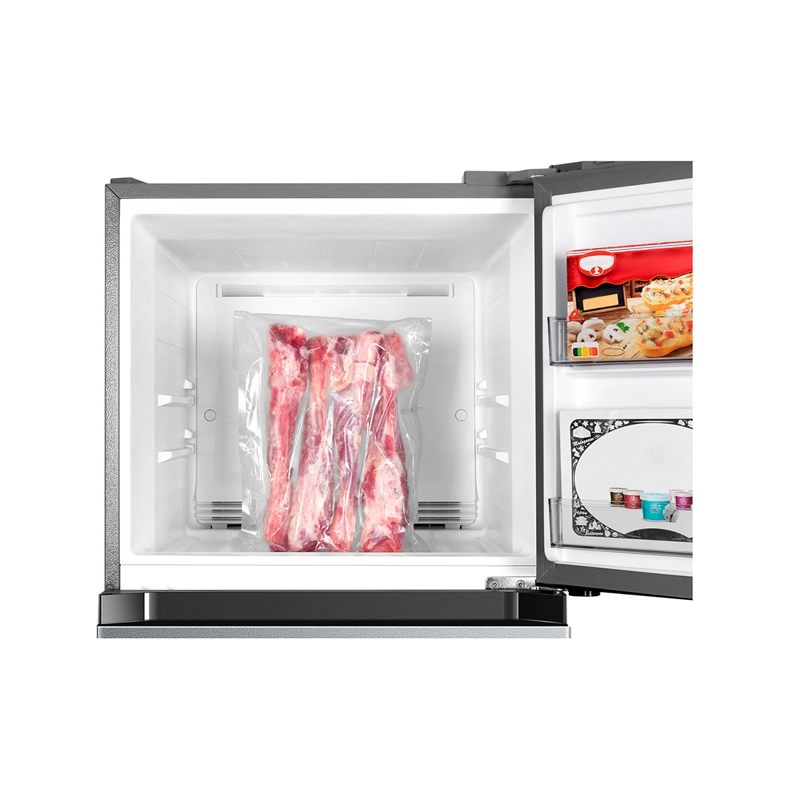 REFRIGERADOR TOP FREEZER MIDEA MDRT533EVE50 379L NO FROST PLATA - 7