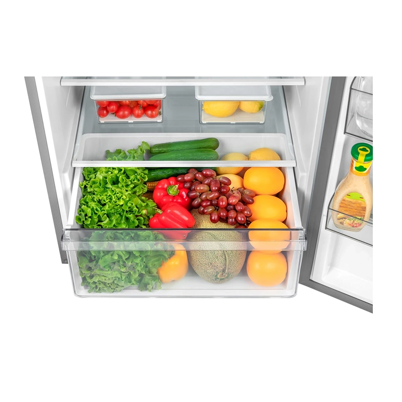 REFRIGERADOR TOP FREEZER MIDEA MDRT533EVE50 379L NO FROST PLATA - 9