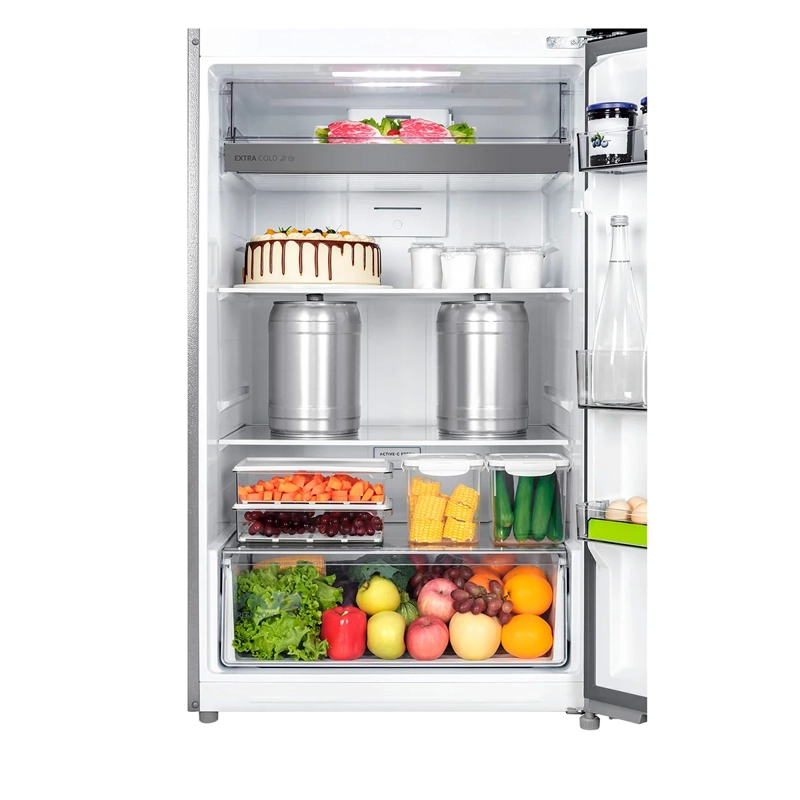 REFRIGERADOR TOP FREEZER MIDEA MDRT611EVE50 454L NO FROST PLATA - 13