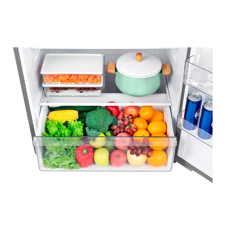 REFRIGERADOR TOP FREEZER MIDEA MDRT611EVE50 454L NO FROST PLATA - 8