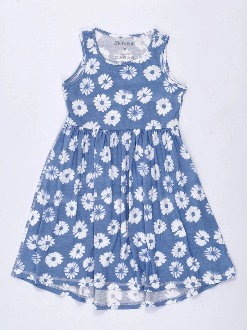 VESTIDO NIÑA HARVEST ADAPTADO CON CIERRES EN EL HOMBRO