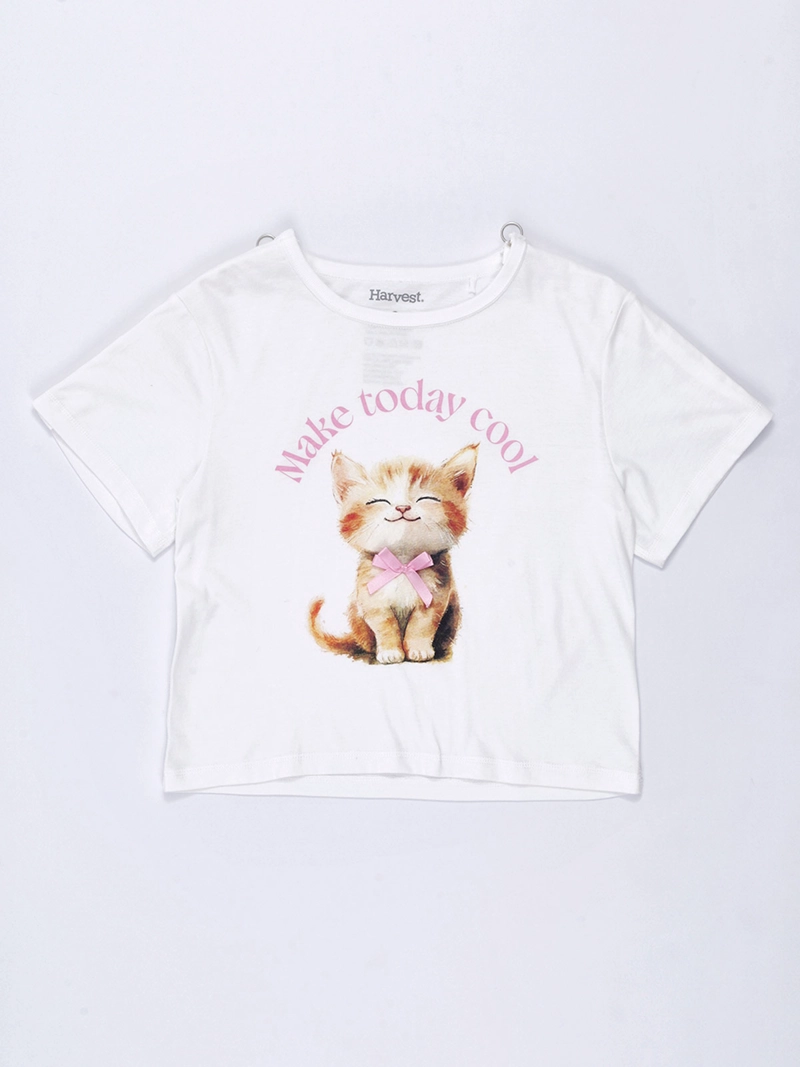 POLERA NIÑA HARVEST MANGA CORTA ADAPTADA CON CIERRES EN EL HOMBRO