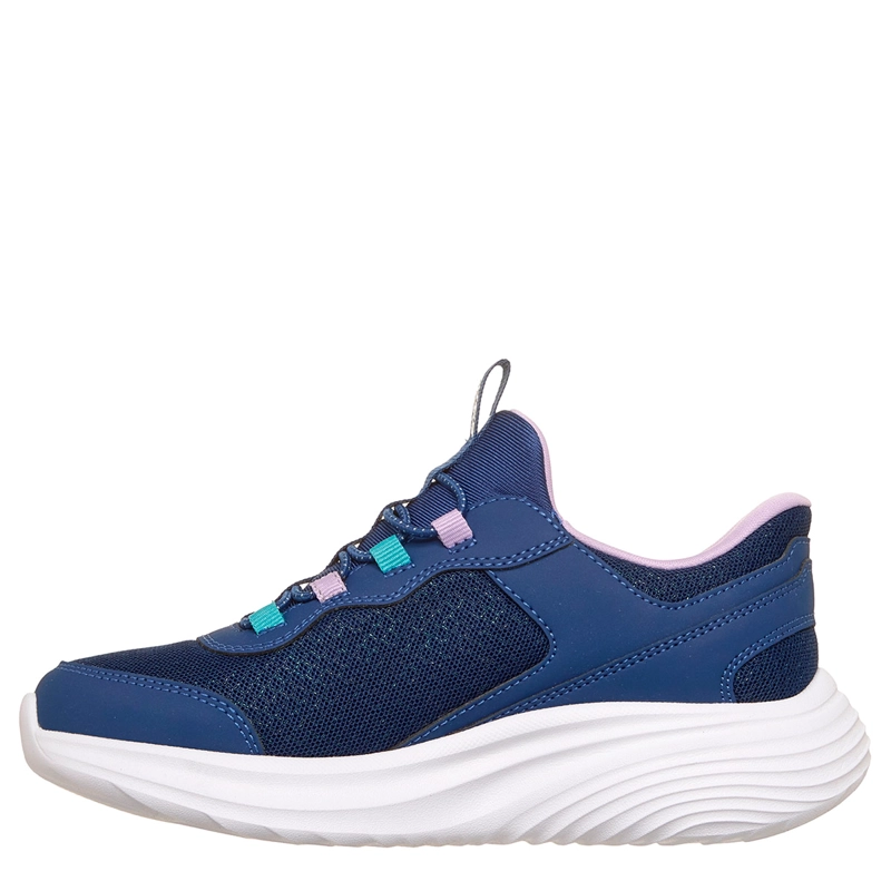 ZAPATILLAS NIÑA SKECHERS URBANAS AZUL MARINO SLIP-INS BOUNDER PRO - 3