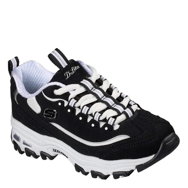 ZAPATILLAS NIÑA SKECHERS CASUALES NEGRO D'LITES - 2